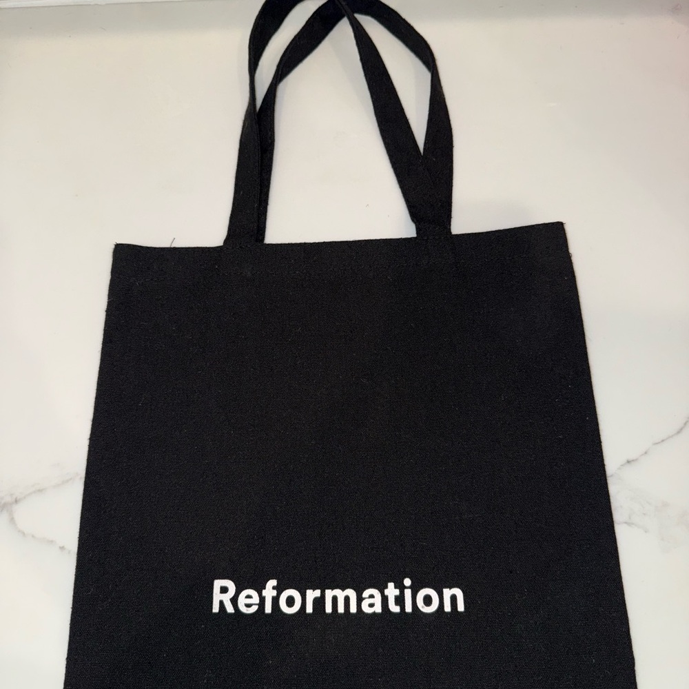 Reformation Black Shopper tote